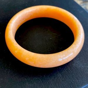 Peach 🍑 colored Jade Bracelet size medium